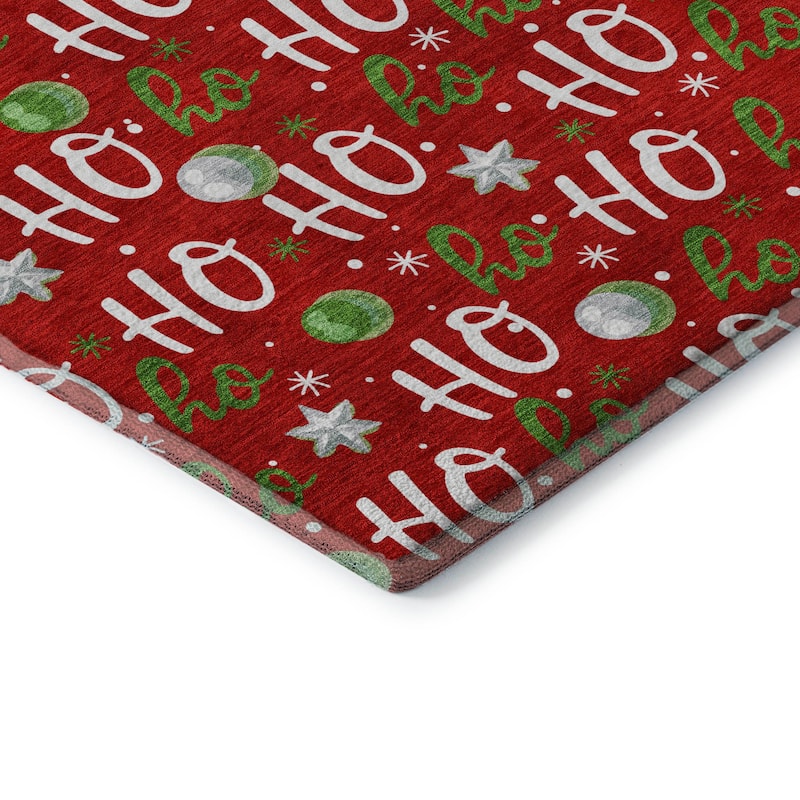 Premium Washable Super Soft Christmas Ho Ho Mayfield Rug