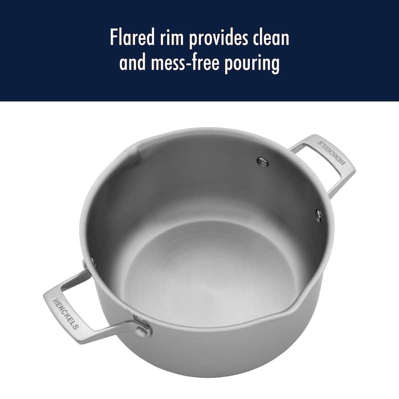 Henckels Clad H3 6-qt Stainless Steel Dutch Oven with Lid