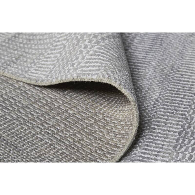 Stripes Color Block Gray Contemporary Rustic Area Rug