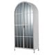 preview thumbnail 19 of 17, Arched Metal Cabinet with Glass Shelves