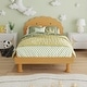 preview thumbnail 2 of 5, Kids Cookie-Shaped Twin Size Platform Bed for Boys & Girls