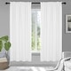 preview thumbnail 10 of 9, White Curtains Rod Pocket Blackout Drapes 2 Panel 38W x 72L - White