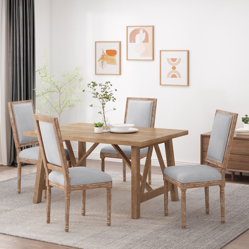 Regina Wood Upholstered Single Dining Chair by Christopher Knight Home