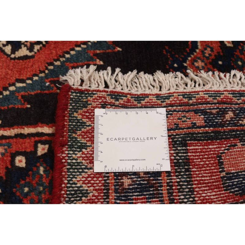 ECARPETGALLERY Hand-knotted Andelz Black Wool Rug - 4'8 x 6'10