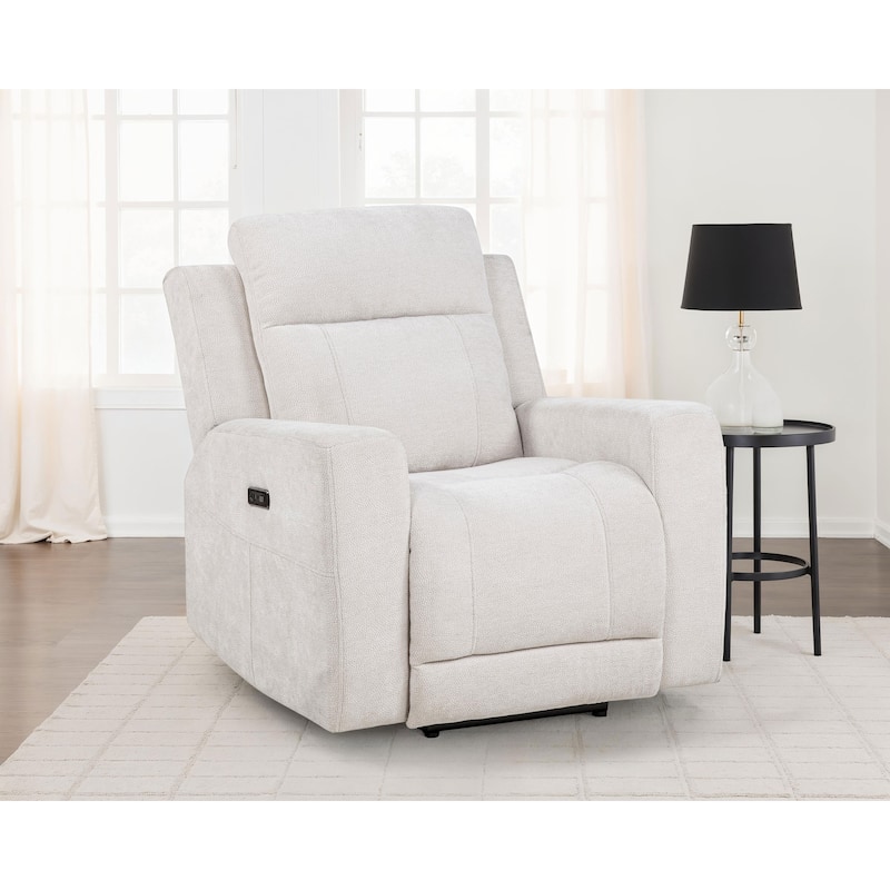 Kennett Chenille Upholstered Power Recliner Chair