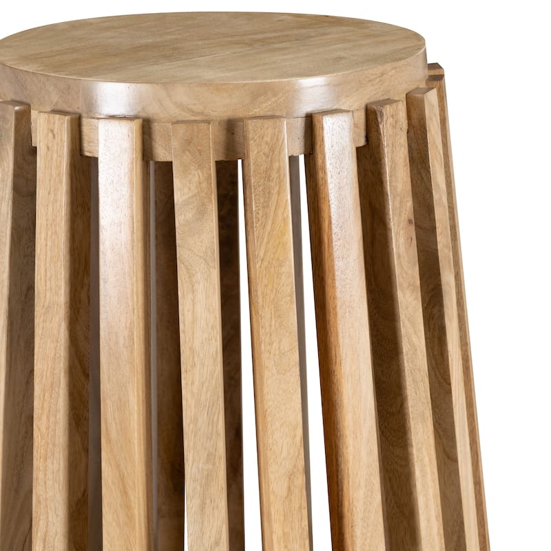 Asche Natural Mango Wood Side Table