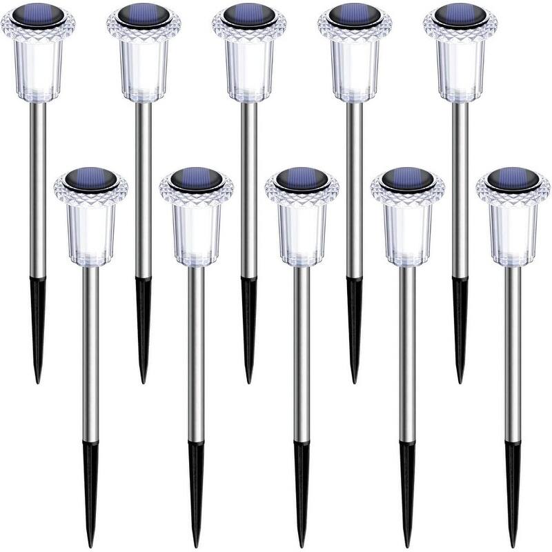 Solar Lights Outdoor Pathway Lights 6000K LED Waterproof