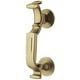 preview thumbnail 14 of 12, Baldwin S Style Curved Solid Brass Door Knocker Vintage Brass