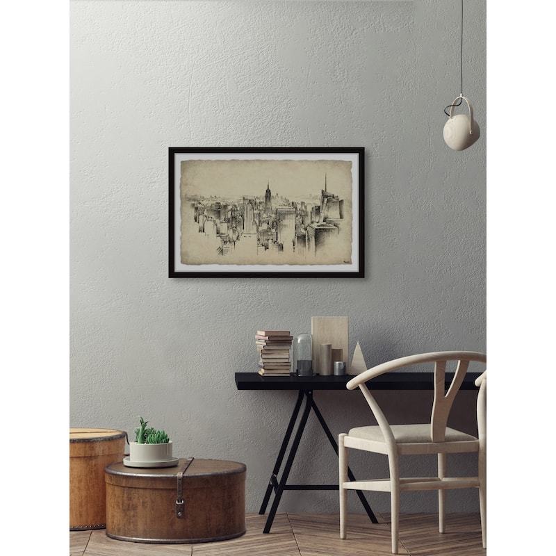 NY City Skyline Framed Print