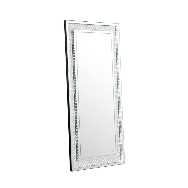 River LED Crystal Mirror - Clear