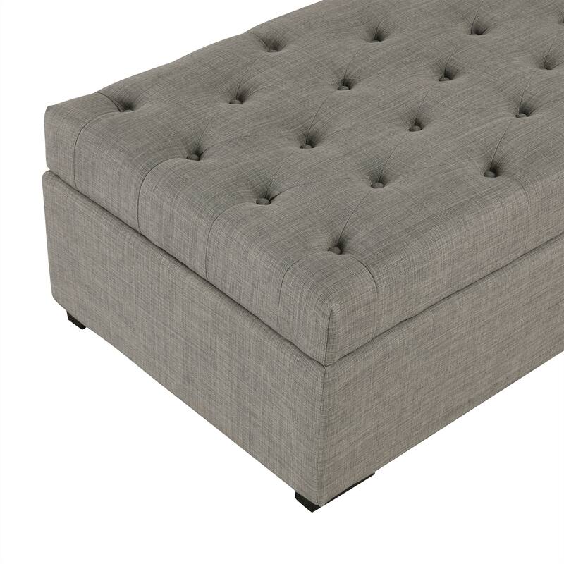 Roomfitters 49.6" Folding Ottoman Sleeper Sofa with Memory Foam Mattress and Tufted Design