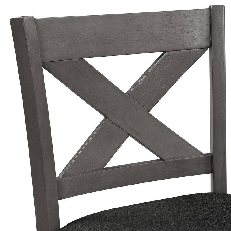 5 PCS Pub Sets For 4 Rustic Farmhouse Bar Table with 4 Stools