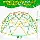 preview thumbnail 20 of 18, 10FT Geometric Climbing Dome Climber Playground for Kids 3-10, Climbing Toys for Kids - N/A