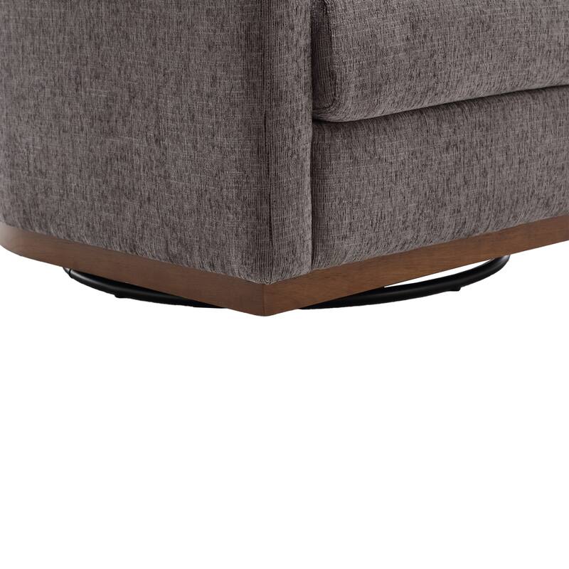 Swivel Barrel Chair Accent Chair - Dark Gray