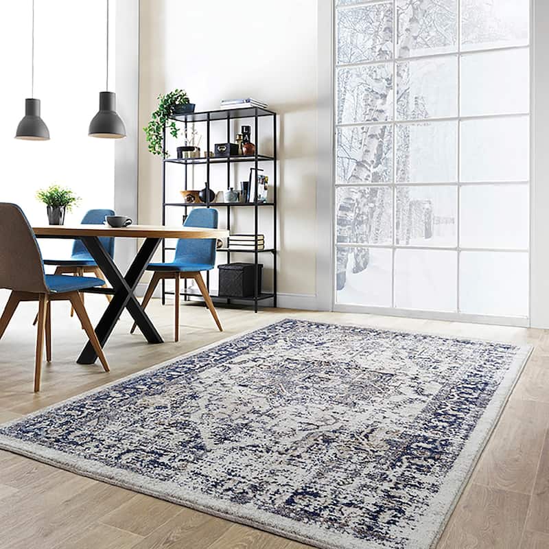 Milan Cream/Tribeige Polypropylene Area Rug
