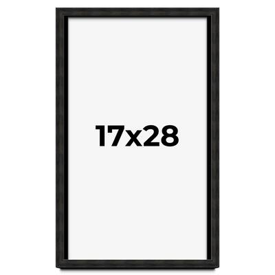 17x28 Shadow Box Black Rustic Barnwood Display Frame | 1.125 Inch