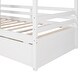 preview thumbnail 8 of 7, Wooden Twin House Bed with Storage Drawers Comfort Meets Style