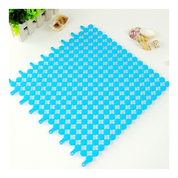Creative PVC Floor Ground Mat Carpet Cuttable - blue