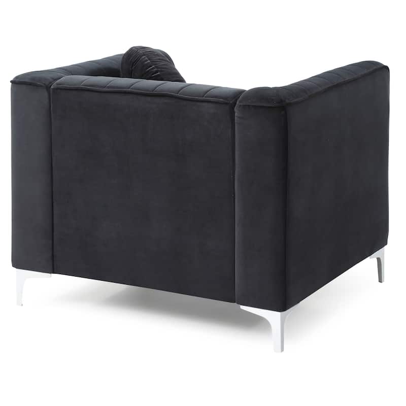 Delray Velvet/ Microsuede Chair