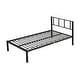preview thumbnail 16 of 15, Black Twin Size Metal Triple Bunk Bed, Separatable into 3 Beds