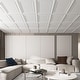 preview thumbnail 10 of 13, Art3d 23.82''x23.82'' Drop In Ceiling Tiles,PVC Wall Panels,Fire Rated,Waterproof,12-Pack,Cover 48 Sq.Ft White
