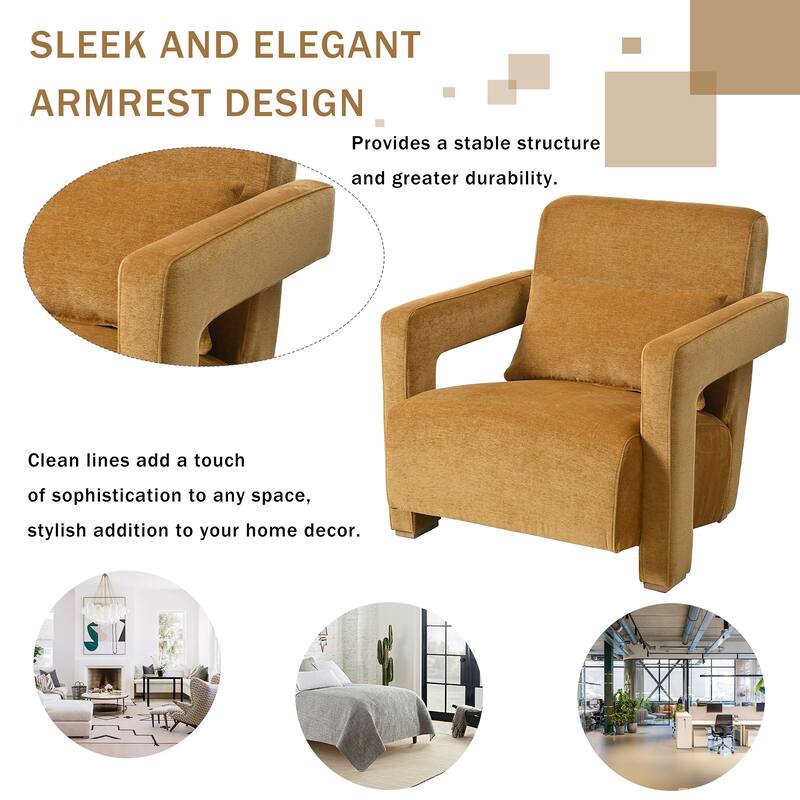 30.3" Accent Chair with Lumbar Support