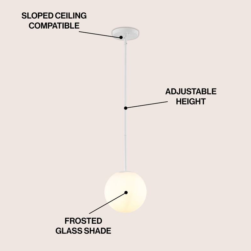 7.75" Globe LED Pendant by JONATHAN Y