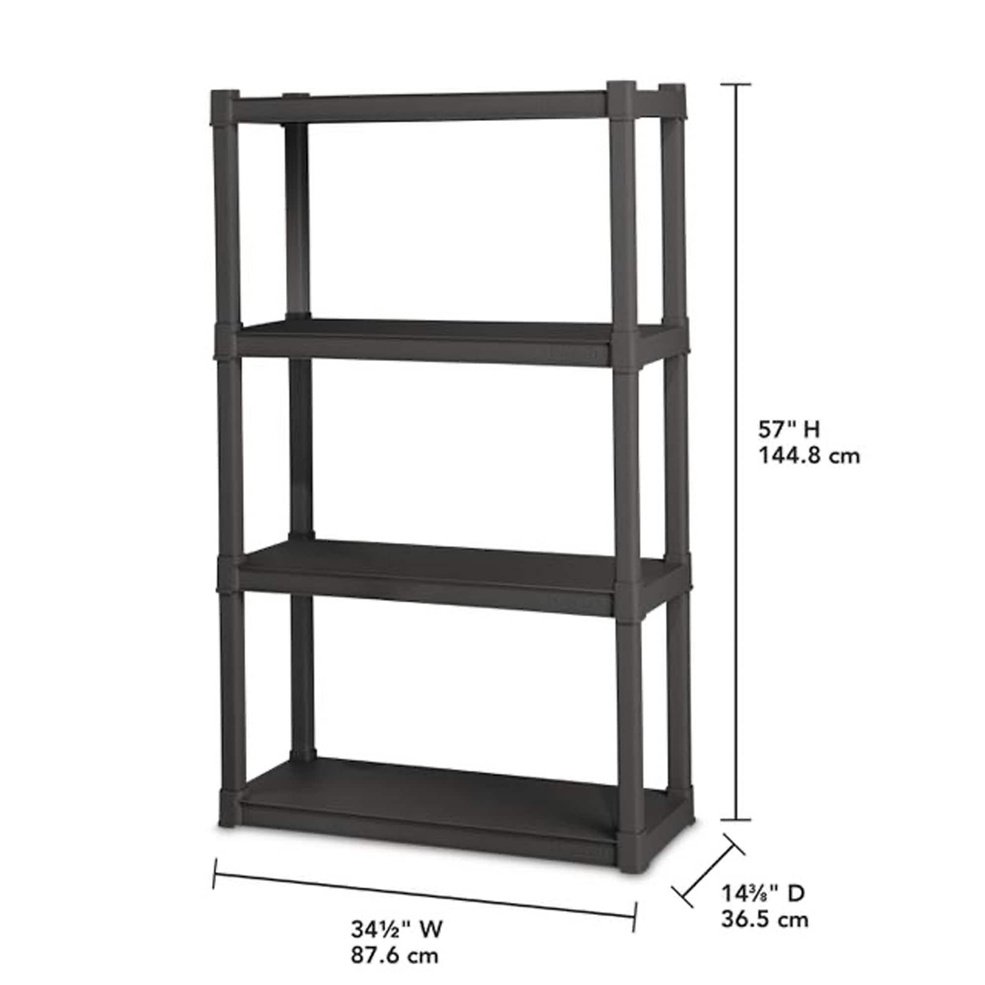 4 shelf metal storage unit hotsell