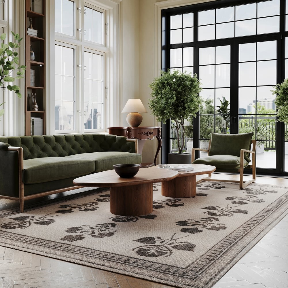 Padma Lakshmi Floris Hand-Tufted Floral Wool-Blend Rug
