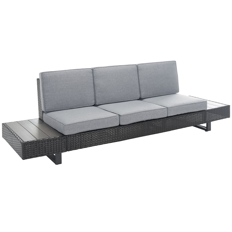 SAFAVIEH Outdoor Ladina 6-Piece Patio Conversation Set - 91"Wx26"Dx28"H