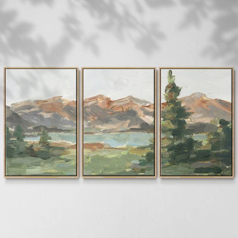Rusty Mountains II - Multi Piece Framed Canvas