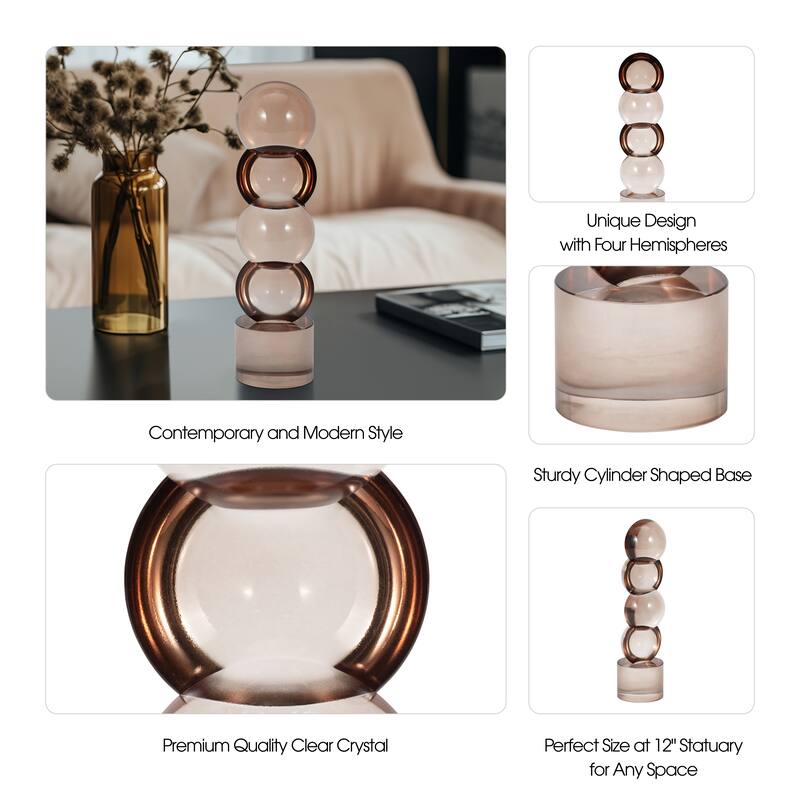 Sagebrook Home Marcela Large Crystal Statuary, 12"H