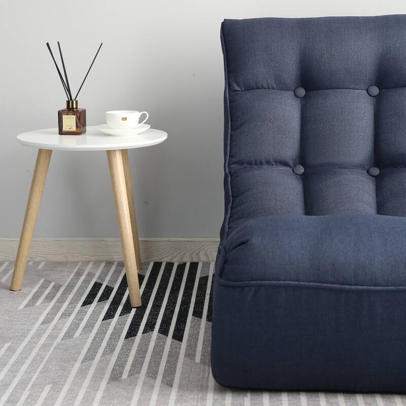 Navy 23.6" High Back Foldable Recliner Chair