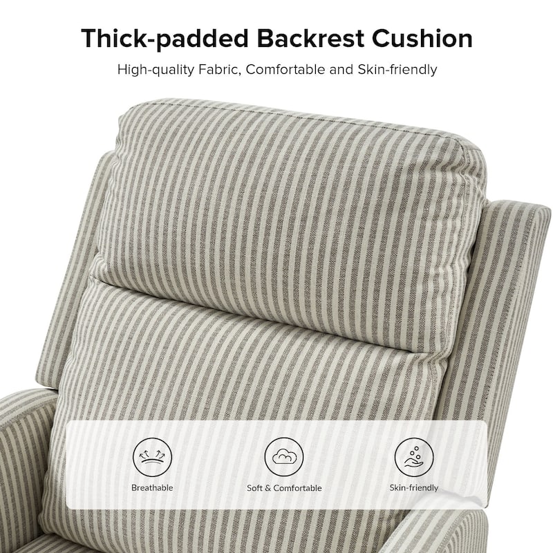 Diana Modern Polyester 360-degree Swivel Rocker Recliner Set of 2 by HULALA HOME