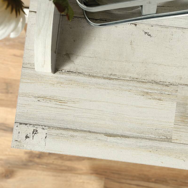 Engineered Wood Farmhouse Bookcase with Ten Spacious Cubbies, White