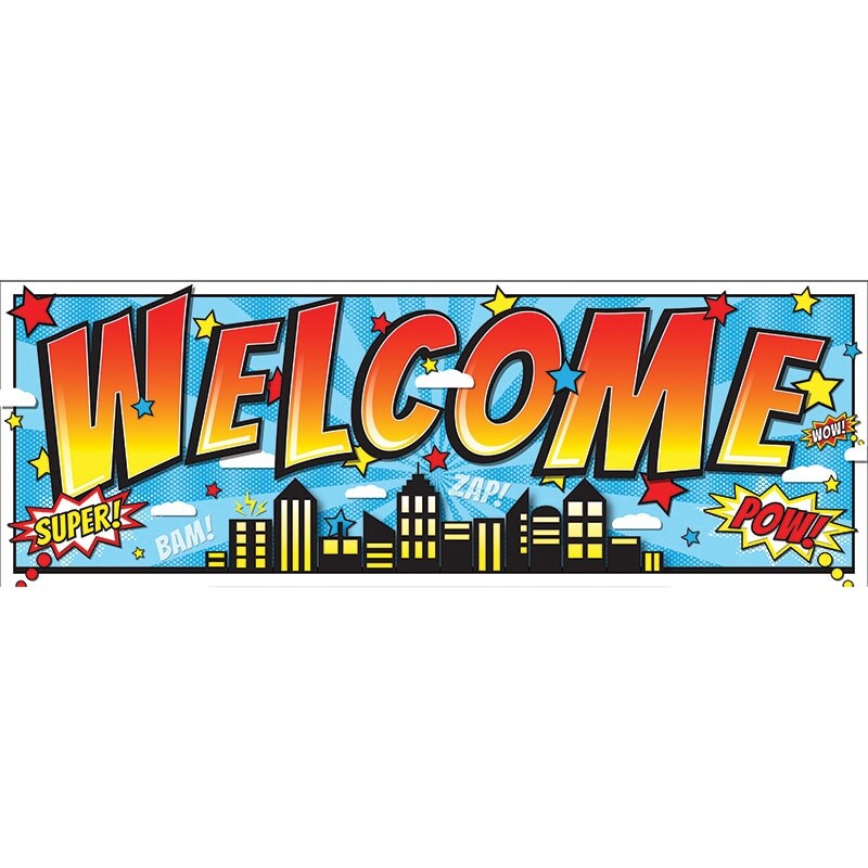 Shop Superhero Magnetic Welcome Banner Overstock 27289037