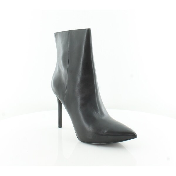 bootie heels black