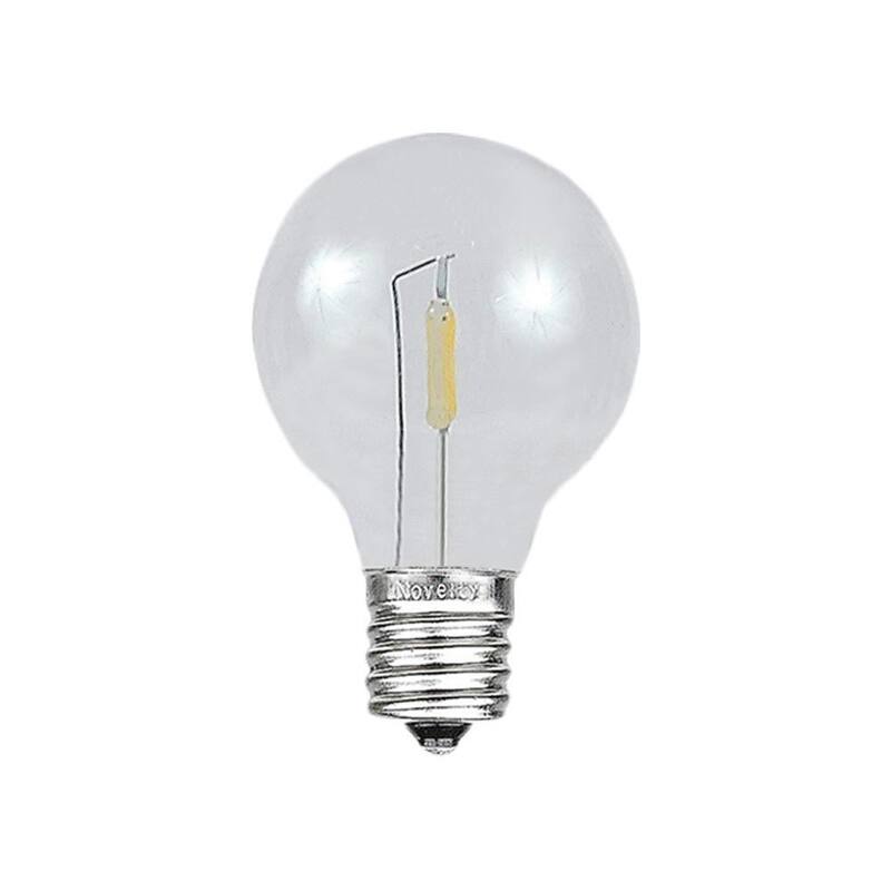 25 Pack LED G30 Plastic Filament Outdoor Globe Replacement Bulbs, Warm White