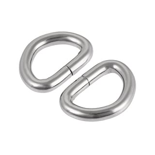 50pcs Metal D Ring 0.63