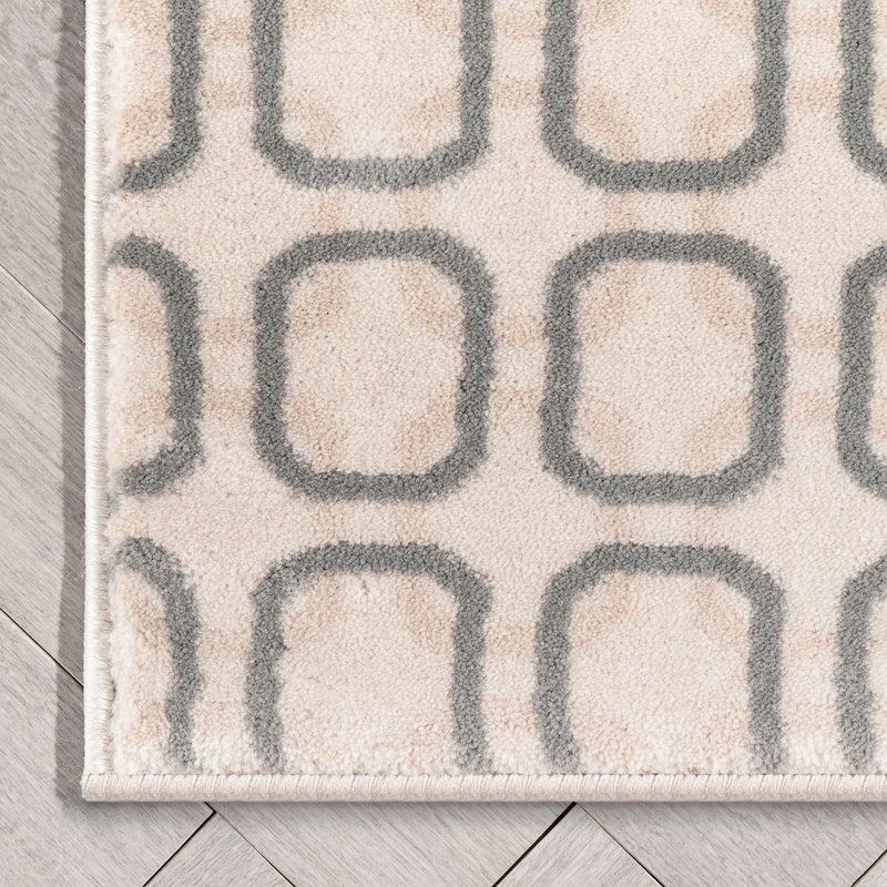 Custom Size Runner Baldwin Carter Glam Modern Geometric Stair Rug