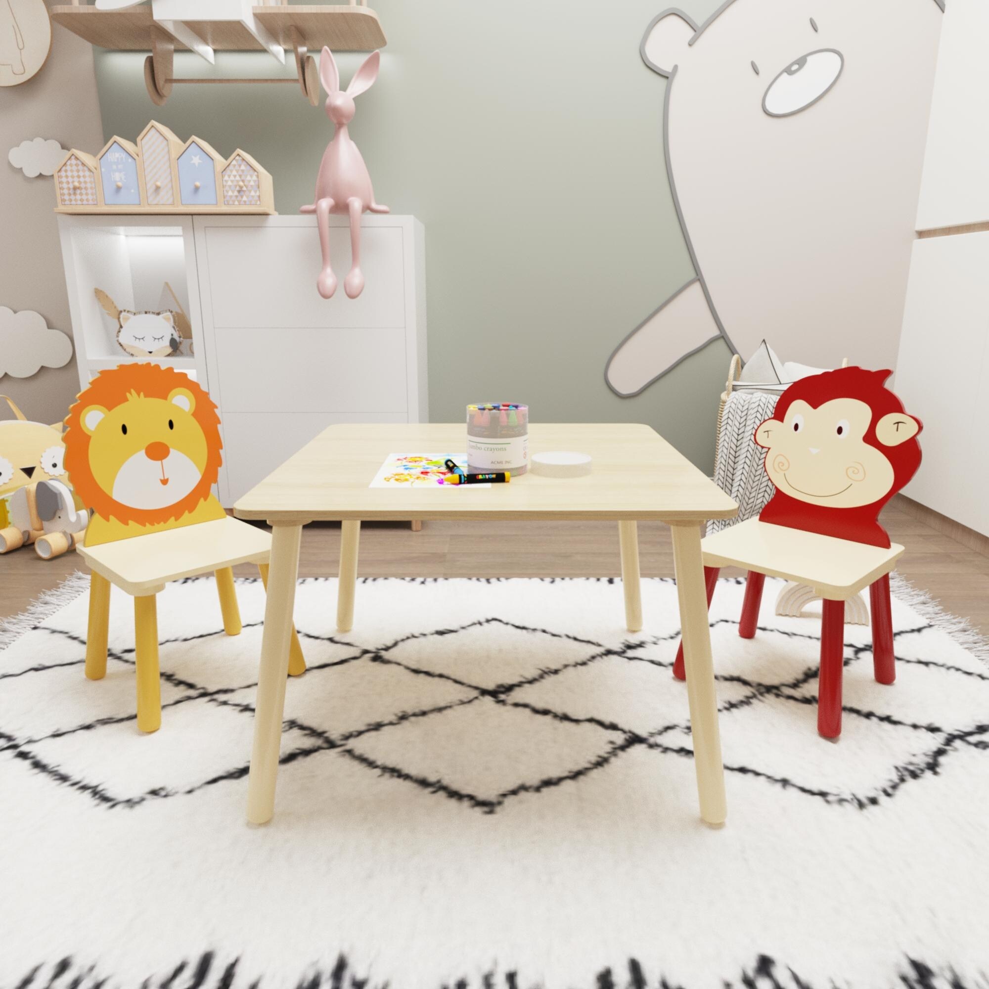 Crayon table and chairs clearance