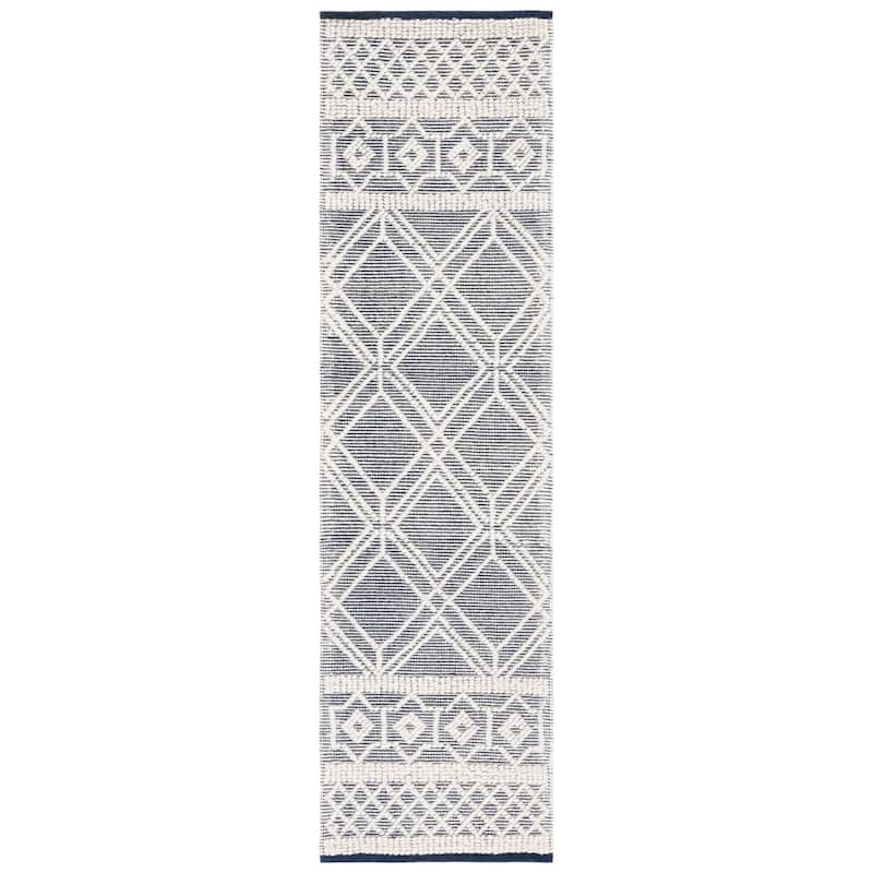 SAFAVIEH Handmade Natura Solborg Boho Wool Rug