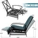 preview thumbnail 3 of 51, Outdoor Cushioned Chaise Lounge Adjustable Patio Reclining Lounge Chair, Recliner Lounge Chair & Bistro Table Set