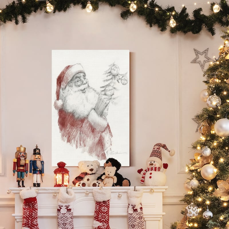 Santa's Touch-Premium Gallery Wrapped Canvas - Ready to Hang