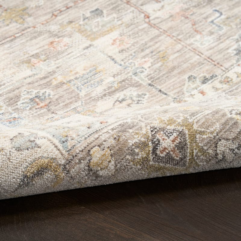 Nourison Antique Fusion Indoor only Grey Persian Area Rug