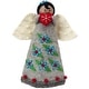 preview thumbnail 1 of 7, Handmade Felt Angel Tree Topper/Tabletop Décor, Turquoise