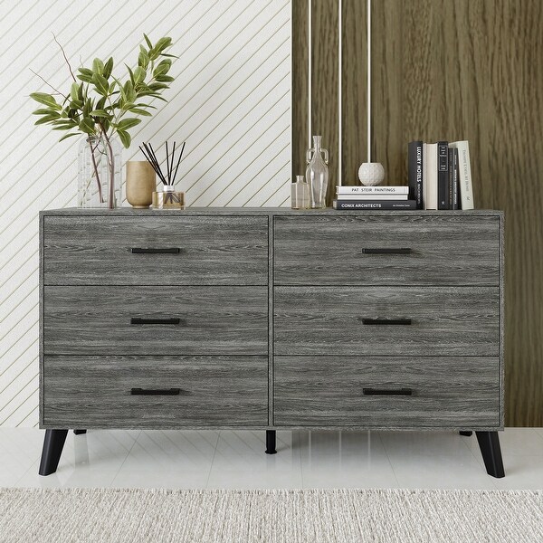 CraftPorch Classic Style 6-Drawers Wooden Dresser - On Sale CraftPorch Classic Style 6-Drawers Wooden Dresser - On Sale