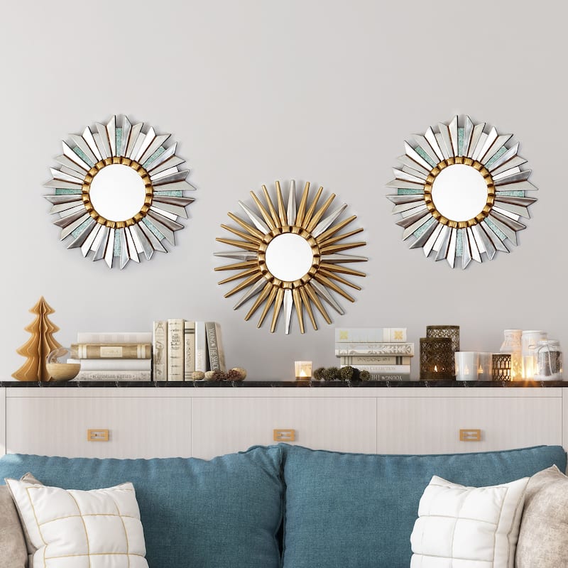Novica Handmade Imperial Sunset Wood Wall Accent Mirror