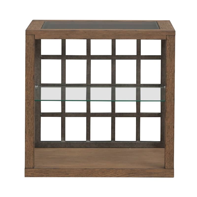 Liberty Furniture Bayhill Trellis Glass Top Cocktail Table, End Table Options