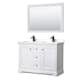 Option White / White Quartz Top / Matte Black Hardware